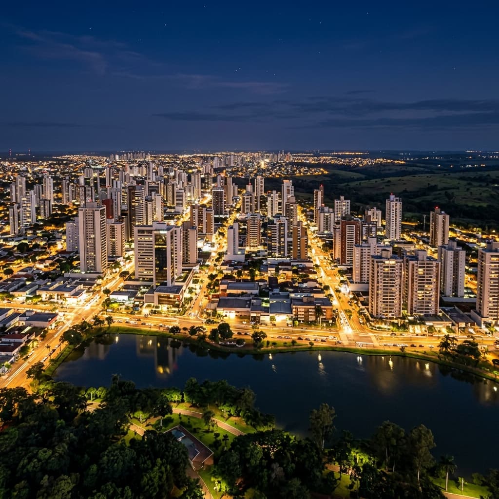Campo Grande Skyline Noite